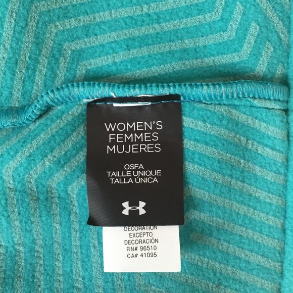 3/$ 15 Under Armour Women's Turquoise Coldgear Running Beanie Hat - Picture 4 of 4